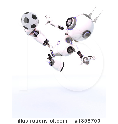 Royalty-Free (RF) Robot Clipart Illustration by KJ Pargeter - Stock Sample #1358700