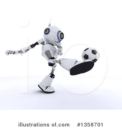 Royalty-Free (RF) Robot Clipart Illustration by KJ Pargeter - Stock Sample #1358701