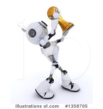 Royalty-Free (RF) Robot Clipart Illustration by KJ Pargeter - Stock Sample #1358705