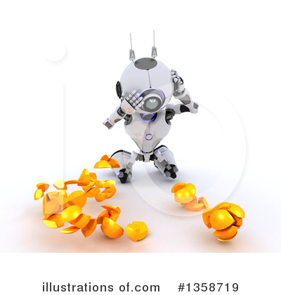 Royalty-Free (RF) Robot Clipart Illustration by KJ Pargeter - Stock Sample #1358719