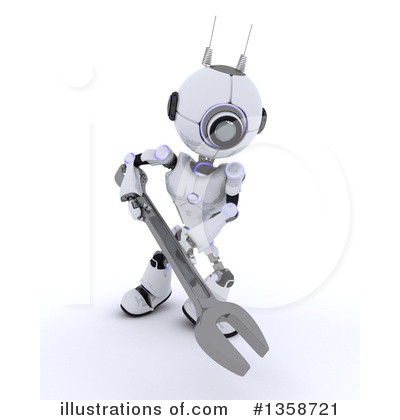 Royalty-Free (RF) Robot Clipart Illustration by KJ Pargeter - Stock Sample #1358721