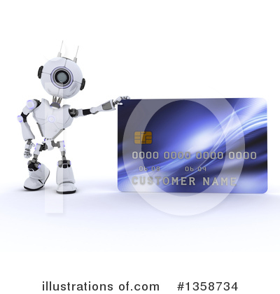Royalty-Free (RF) Robot Clipart Illustration by KJ Pargeter - Stock Sample #1358734