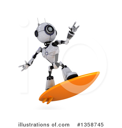 Royalty-Free (RF) Robot Clipart Illustration by KJ Pargeter - Stock Sample #1358745