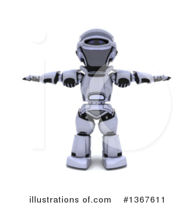 Royalty-Free (RF) Robot Clipart Illustration by KJ Pargeter - Stock Sample #1367611