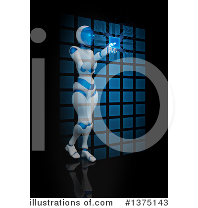 Royalty-Free (RF) Robot Clipart Illustration by Mopic - Stock Sample #1375143