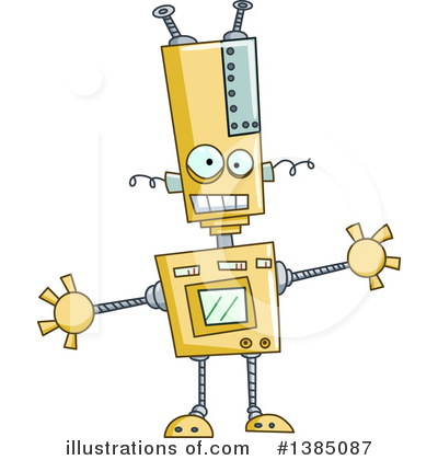 Royalty-Free (RF) Robot Clipart Illustration by yayayoyo - Stock Sample #1385087