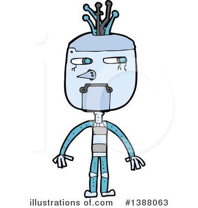 Royalty-Free (RF) Robot Clipart Illustration by lineartestpilot - Stock Sample #1388063