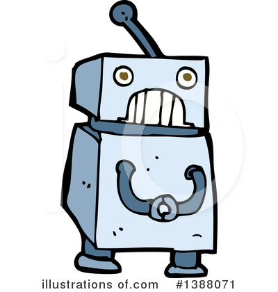 Royalty-Free (RF) Robot Clipart Illustration by lineartestpilot - Stock Sample #1388071