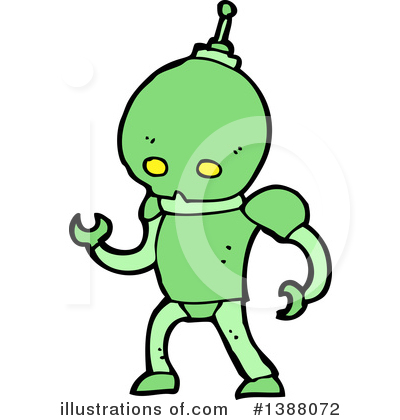Royalty-Free (RF) Robot Clipart Illustration by lineartestpilot - Stock Sample #1388072