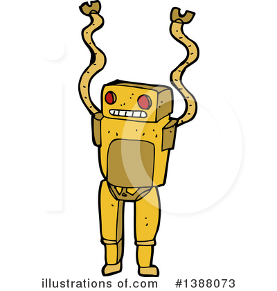 Royalty-Free (RF) Robot Clipart Illustration by lineartestpilot - Stock Sample #1388073