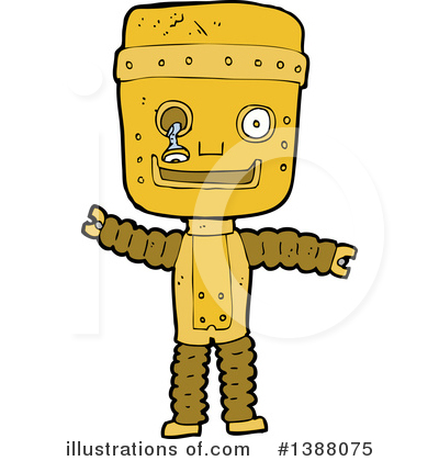 Royalty-Free (RF) Robot Clipart Illustration by lineartestpilot - Stock Sample #1388075