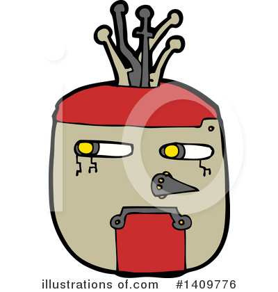 Royalty-Free (RF) Robot Clipart Illustration by lineartestpilot - Stock Sample #1409776