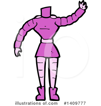 Royalty-Free (RF) Robot Clipart Illustration by lineartestpilot - Stock Sample #1409777