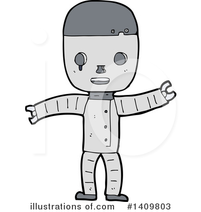 Royalty-Free (RF) Robot Clipart Illustration by lineartestpilot - Stock Sample #1409803