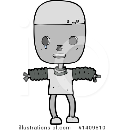 Royalty-Free (RF) Robot Clipart Illustration by lineartestpilot - Stock Sample #1409810