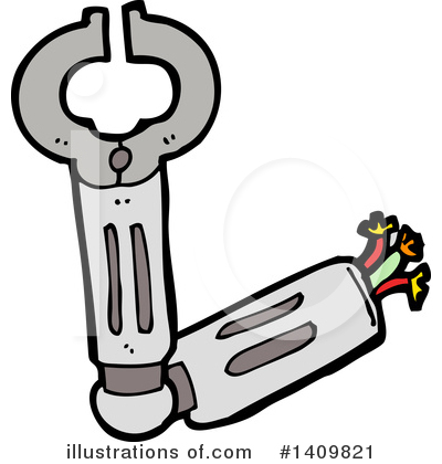 Royalty-Free (RF) Robot Clipart Illustration by lineartestpilot - Stock Sample #1409821