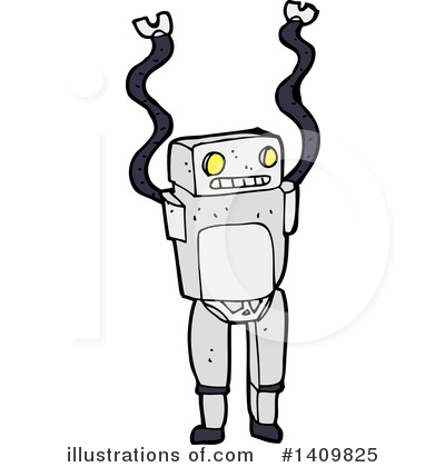 Royalty-Free (RF) Robot Clipart Illustration by lineartestpilot - Stock Sample #1409825