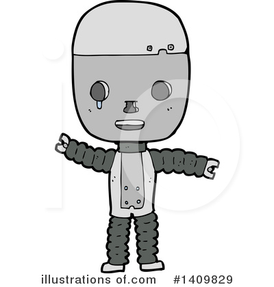 Royalty-Free (RF) Robot Clipart Illustration by lineartestpilot - Stock Sample #1409829