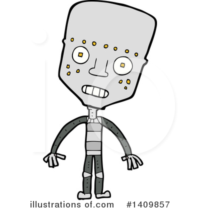 Royalty-Free (RF) Robot Clipart Illustration by lineartestpilot - Stock Sample #1409857