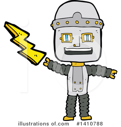 Royalty-Free (RF) Robot Clipart Illustration by lineartestpilot - Stock Sample #1410788
