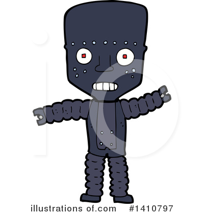 Royalty-Free (RF) Robot Clipart Illustration by lineartestpilot - Stock Sample #1410797