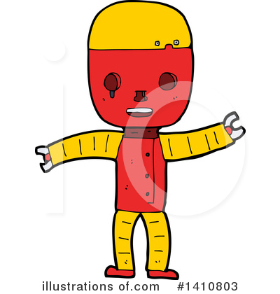 Royalty-Free (RF) Robot Clipart Illustration by lineartestpilot - Stock Sample #1410803