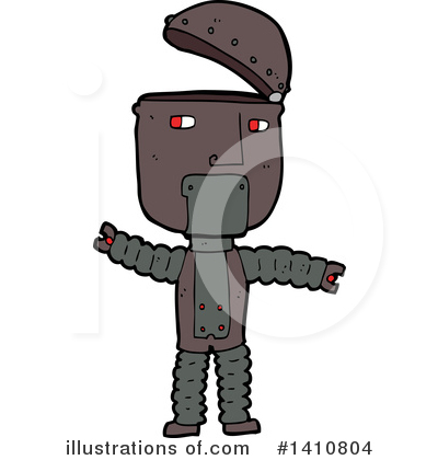 Royalty-Free (RF) Robot Clipart Illustration by lineartestpilot - Stock Sample #1410804