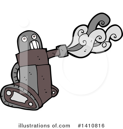 Royalty-Free (RF) Robot Clipart Illustration by lineartestpilot - Stock Sample #1410816
