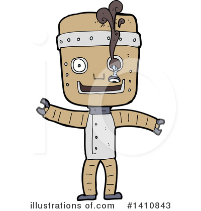 Royalty-Free (RF) Robot Clipart Illustration by lineartestpilot - Stock Sample #1410843