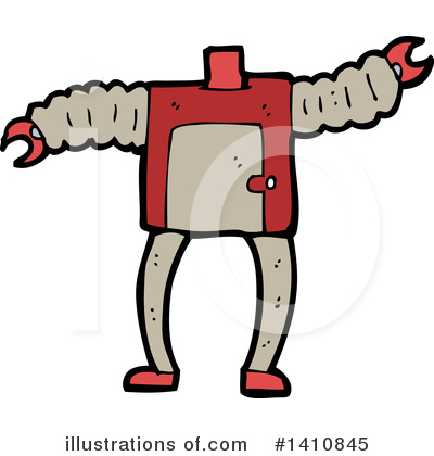 Royalty-Free (RF) Robot Clipart Illustration by lineartestpilot - Stock Sample #1410845