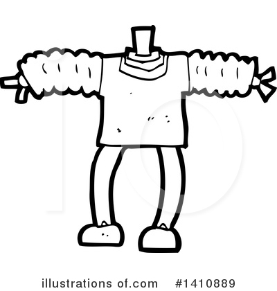 Royalty-Free (RF) Robot Clipart Illustration by lineartestpilot - Stock Sample #1410889