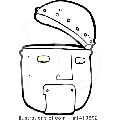 Royalty-Free (RF) Robot Clipart Illustration by lineartestpilot - Stock Sample #1410892