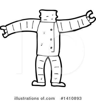 Royalty-Free (RF) Robot Clipart Illustration by lineartestpilot - Stock Sample #1410893