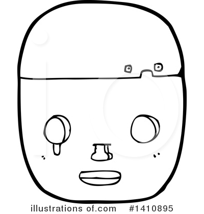 Royalty-Free (RF) Robot Clipart Illustration by lineartestpilot - Stock Sample #1410895