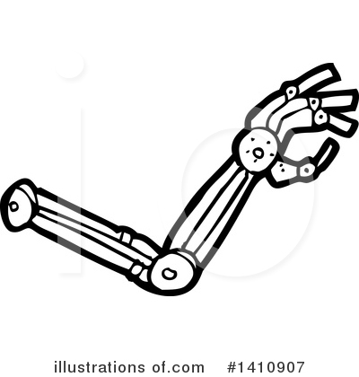 Royalty-Free (RF) Robot Clipart Illustration by lineartestpilot - Stock Sample #1410907