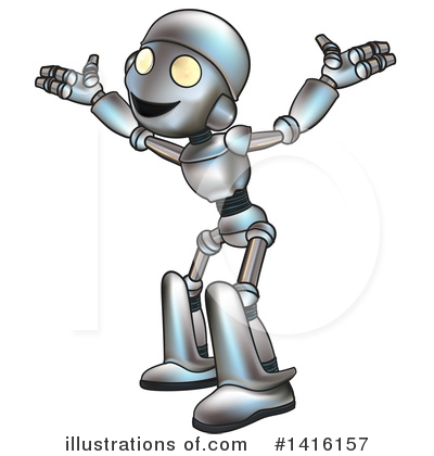 Robot Character Clipart #1416157 by AtStockIllustration