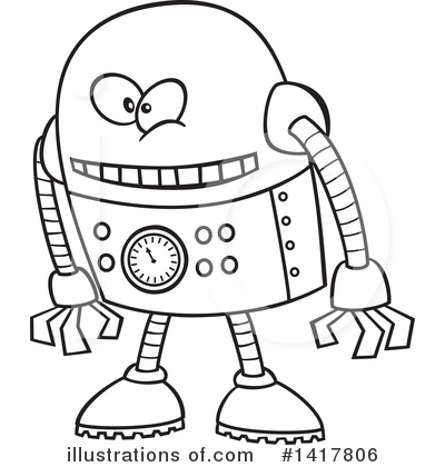 Robot Clipart #1417806 by toonaday