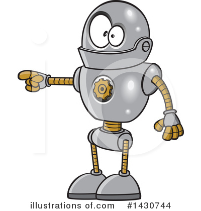 Royalty-Free (RF) Robot Clipart Illustration by toonaday - Stock Sample #1430744