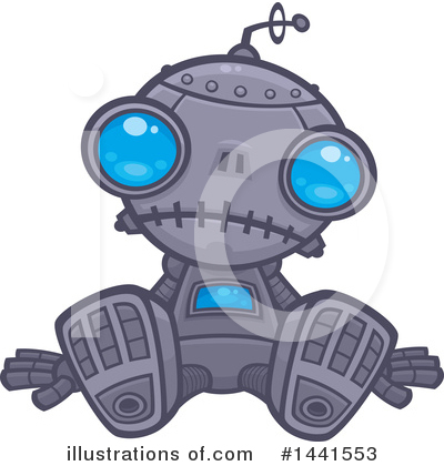 Royalty-Free (RF) Robot Clipart Illustration by John Schwegel - Stock Sample #1441553
