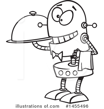 Royalty-Free (RF) Robot Clipart Illustration by toonaday - Stock Sample #1455496