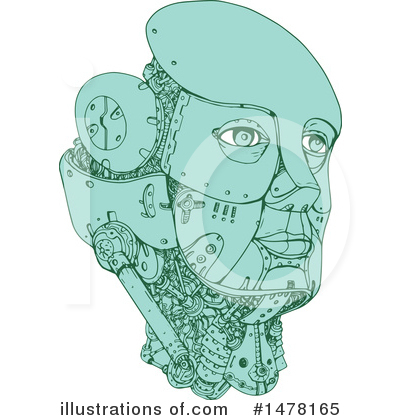 Royalty-Free (RF) Robot Clipart Illustration by patrimonio - Stock Sample #1478165