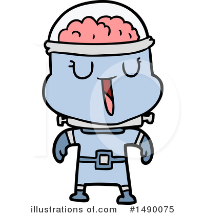 Royalty-Free (RF) Robot Clipart Illustration by lineartestpilot - Stock Sample #1490075