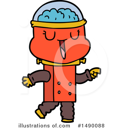Royalty-Free (RF) Robot Clipart Illustration by lineartestpilot - Stock Sample #1490088