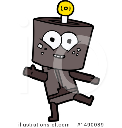 Royalty-Free (RF) Robot Clipart Illustration by lineartestpilot - Stock Sample #1490089