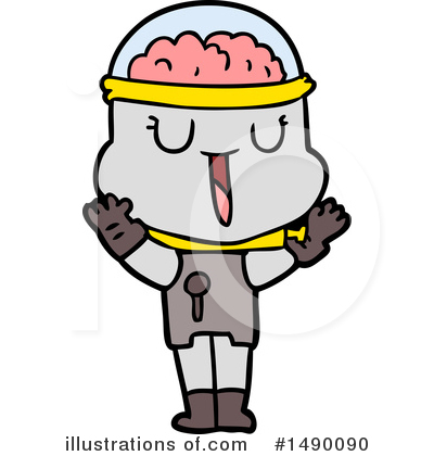 Royalty-Free (RF) Robot Clipart Illustration by lineartestpilot - Stock Sample #1490090