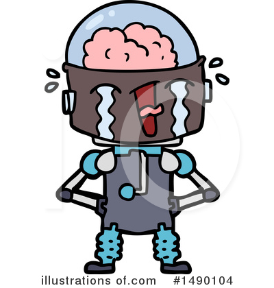Royalty-Free (RF) Robot Clipart Illustration by lineartestpilot - Stock Sample #1490104