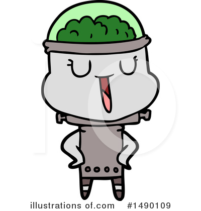 Royalty-Free (RF) Robot Clipart Illustration by lineartestpilot - Stock Sample #1490109