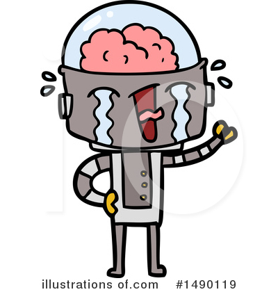 Royalty-Free (RF) Robot Clipart Illustration by lineartestpilot - Stock Sample #1490119