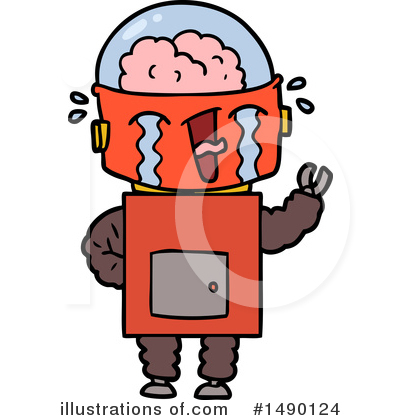 Royalty-Free (RF) Robot Clipart Illustration by lineartestpilot - Stock Sample #1490124