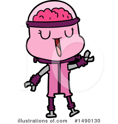 Royalty-Free (RF) Robot Clipart Illustration by lineartestpilot - Stock Sample #1490130